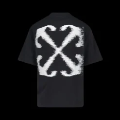 T-shirt OFF WHITE manche courte coton noir Windy Arrow flèche dos