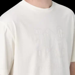 T-shirt PALM ANGELS coton blanc broderie logo poitrine