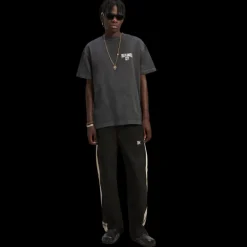 T-shirt PALM ANGELS coton noir lavé Palm Angels city blanc