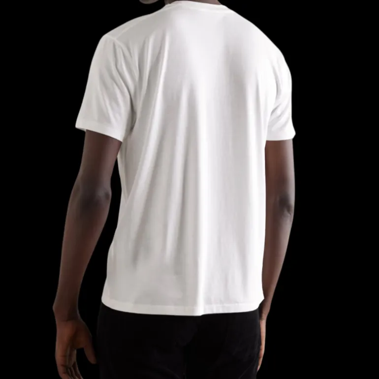 T-shirt TOM FORD col rond lyocell coton blanc