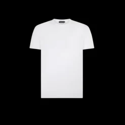 T-shirt TOM FORD manche courte col rond coton lyocell blanc