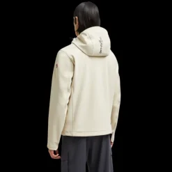 Veste à capuche MONCLER imperméable Cormet beige logo Grenoble