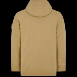 Veste à capuche STONE ISLAND Ghost coton Primaloft camel