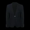 Veste Blazer ALEXANDER MCQUEEN Bleu nuit boutons métal argent