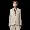 Veste blazer LOEWE boutons laine beige clair chiné dos fendu