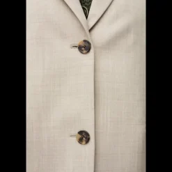 Veste blazer LOEWE boutons laine beige clair chiné dos fendu