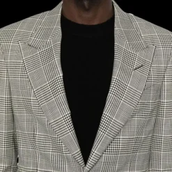 Veste Blazer TOM FORD laine mélangée carreaux Prince de Galles
