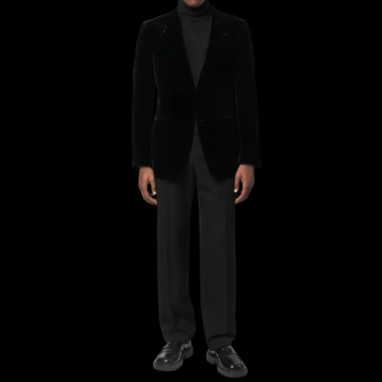 Veste blazer TOM FORD un bouton velours noir