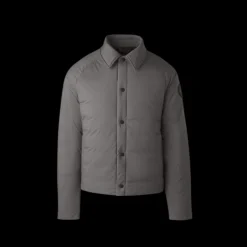Veste bouton pression CANADA GOOSE Lodge nylon gris black label