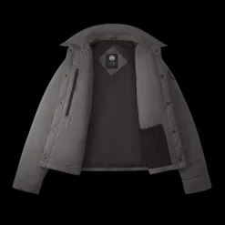 Veste bouton pression CANADA GOOSE Lodge nylon gris black label