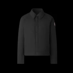 Veste CANADA GOOSE Lodge Coach nylon noir fermeture pressions