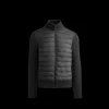 Veste Cardigan CANADA GOOSE Hybridge zippé Bi matière laine noir