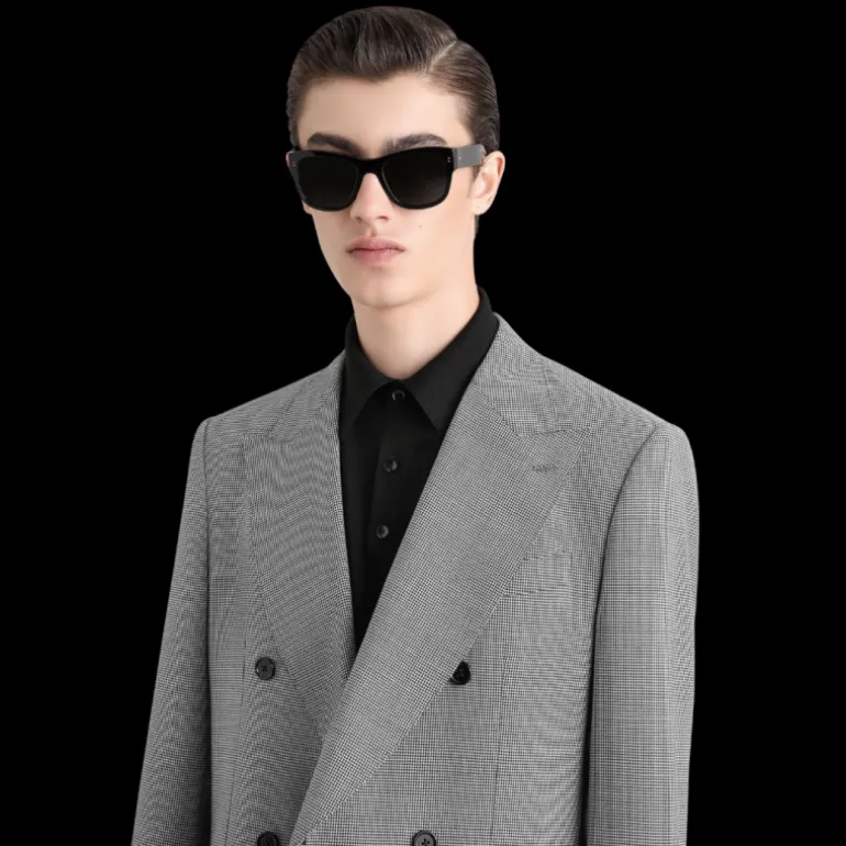 Veste de costume DOLCE & GABBANA double boutonnage laine vierge pied-de-poule