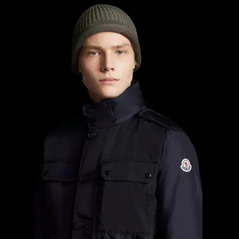 Veste imperméable MONCLER Lez bleu marine