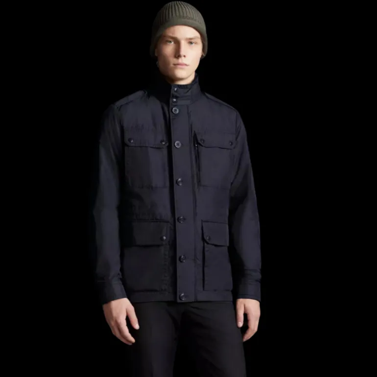 Veste imperméable MONCLER Lez bleu marine