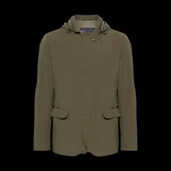 Veste légère HERNO capuche nylon kaki