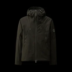 Veste matelassée à capuche CP COMPANY Pro-Tek nylon noir