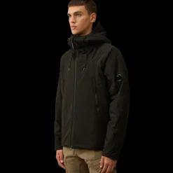 Veste matelassée à capuche CP COMPANY  Pro-Tek nylon noir