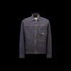 Veste surchemise denim Nepit broderie dorée Moncler X Mercedes Benz by NIGO