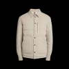 Veste Surchemise MONCLER matelassée Bassies beige cuir