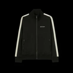 Veste survêtement PALM ANGELS zippée noir bande écrue logo