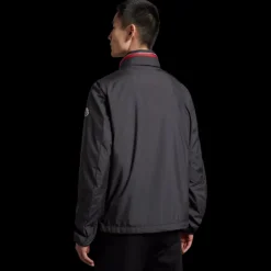 Veste zippée MONCLER à capuche bicolore Nylon noir